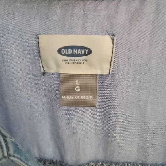 Old Navy Denim Tunic Top L - Picture 6 of 8